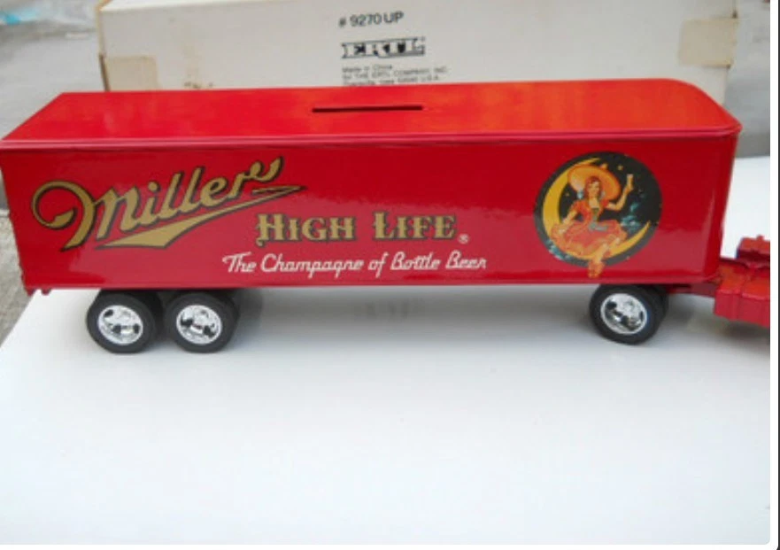 Remolque tractor Chevy Ertl Miller High Life Beer 1950 1991 de colección semi diecast  Foto 2 de 3