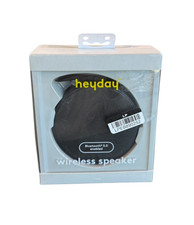 Heyday Round Lightweight Wireless Bluetooth Speaker 16H Playtime 33Ft Range
