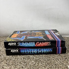 Atari 2600 Summer Games And Winter Games Lot CIB TESTED