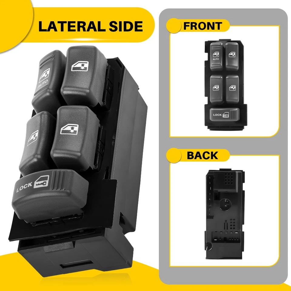 Power Window Master Switch For 95-99 Chevy GMC C1500 K1500 Suburban Yukon Truck - Image 4 of 4