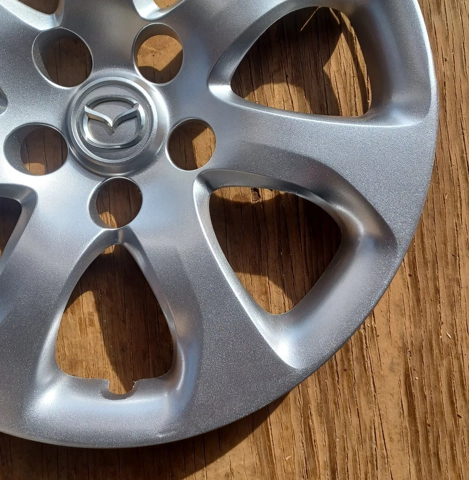 Mazda 3 hubcap 2010- 2013 fits 16" wheels, part # 56555, BBM237170 Repainted - Image 4 of 4
