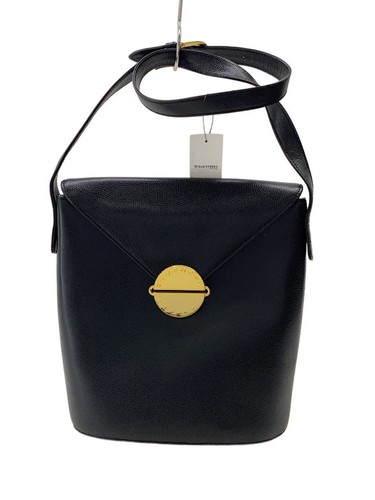 GIVENCHY shoulder bag leather Black plain Used