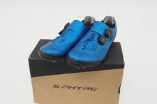 NEW! Shimano S-Phyre XC9 SH-XC902 EUR 40 US 7 Dual BOA Carbon Midsole - Blue