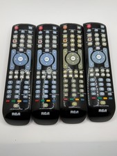 Lot of 4 - RCA RCRN04GR Universal 4-Device Multi-Function Backlit Remote Control
