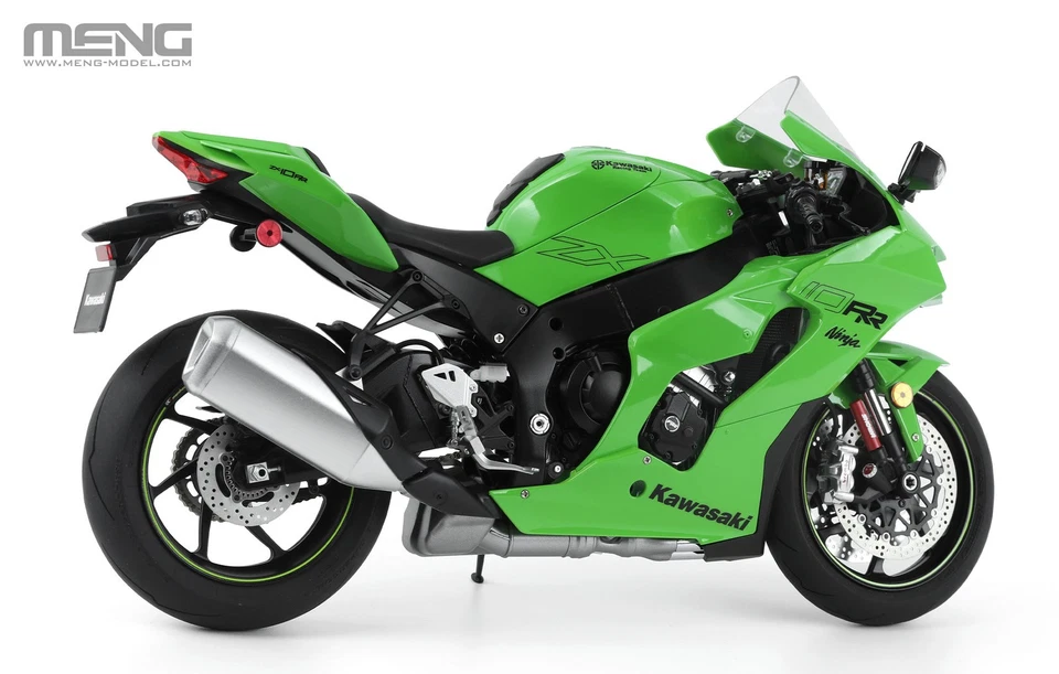 MENG MT-008S 1/9 Kawasaki NINJA ZX-10RR Motorcycle Model Kit-Pre-Colored Edition - Image 3 of 4