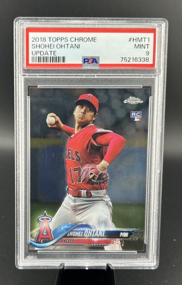 2018 Topps Chrome #HMT1 SHOHEI OHTANI Update Rookie RC PSA 9 MINT