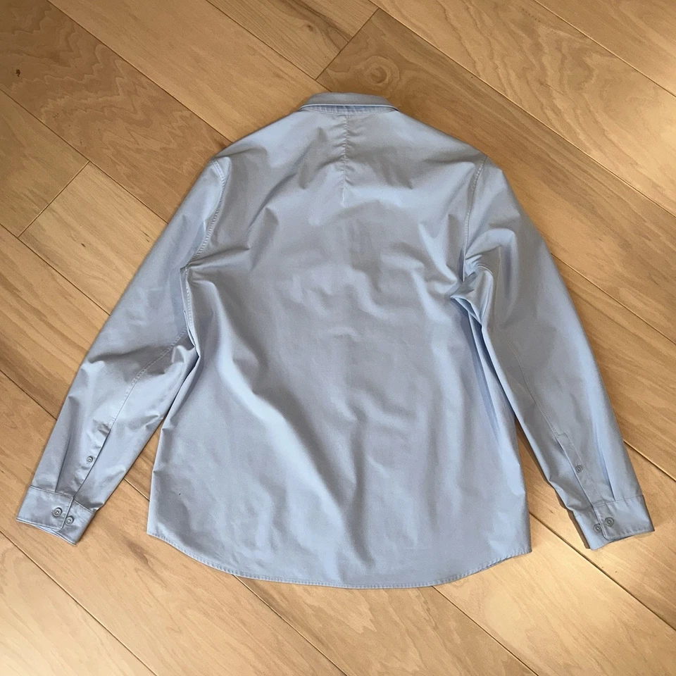 Camisa azul abotonada Lululemon Commission manga larga para hombre XL Foto 4 de 4