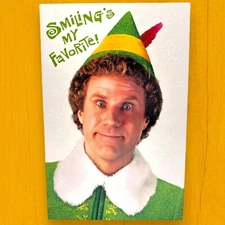 ELF Movie Smilings My Favorite Will Ferrell American Greetings Christmas Card