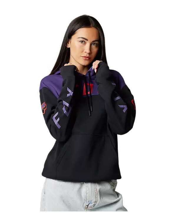 Fox Racing Women's FGMT Pullover Hoodie Black/Purple 29967