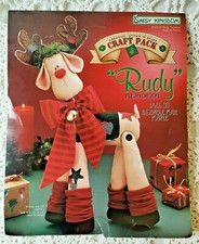 1995 Daisy Kingdom "RUDY" Reindeer Stitch and Stuff Doll Kit Vintage Unopened