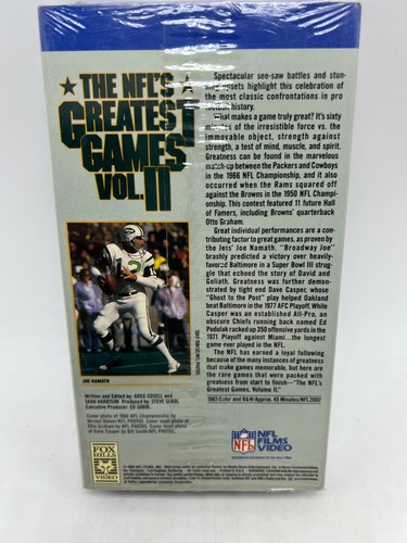 The NFLs Greatest Hits and The NFLs Greatest Games Vol II (VHS, NFL Films) - 第 6/9 張圖片