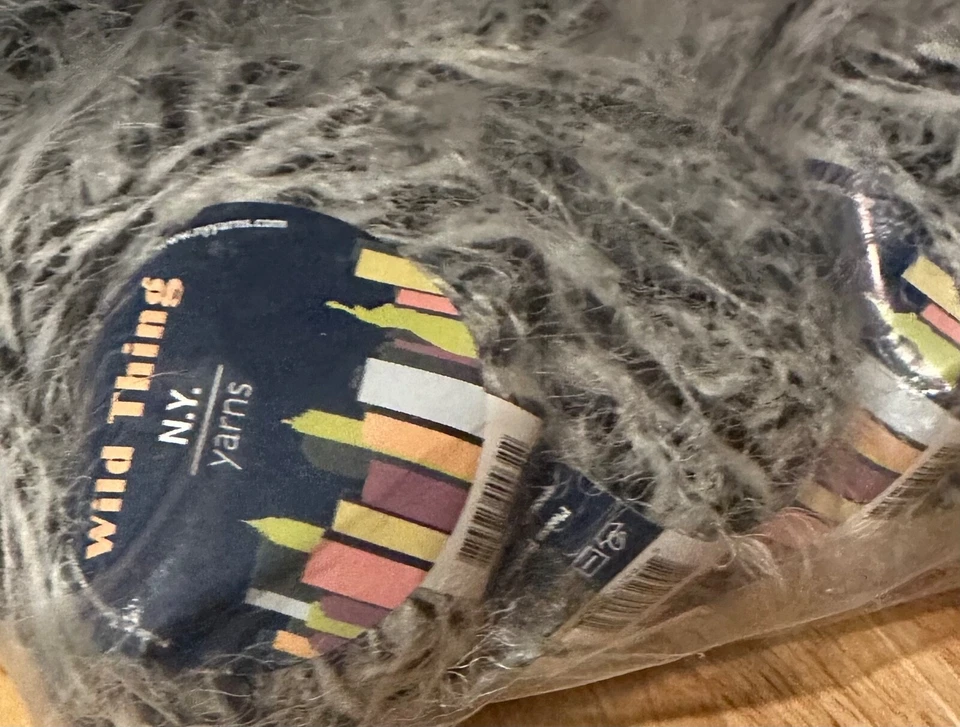 NEW 10 balls x NY Yarns, Wild Thing, White & Black, Knit Crochet 1.75 oz. each - Image 3 of 4