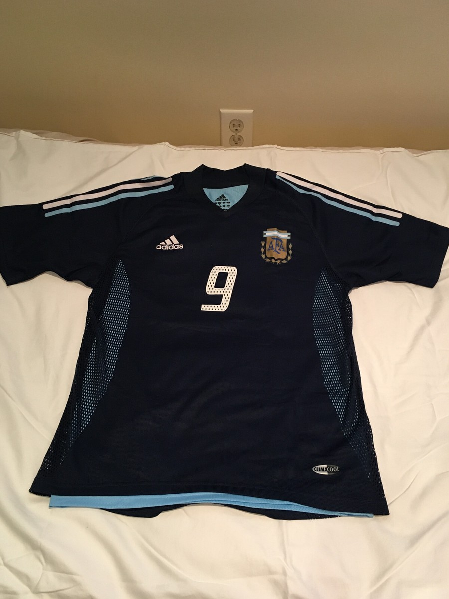 Adidas Argentina Gabriel Batistuta Away Authentic Jersey 2002