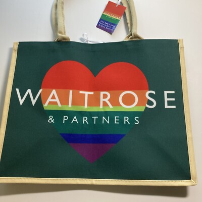 John Lewis Waitrose Canvas Bag WAITROSE JOHN LEWIS TREES TOTE BAG