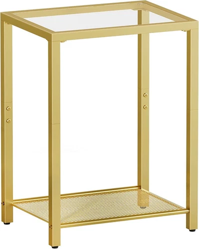 HOOBRO Coffee Table Side Table Slim Bedside Table Metal Frame for Small Space - Picture 32 of 32