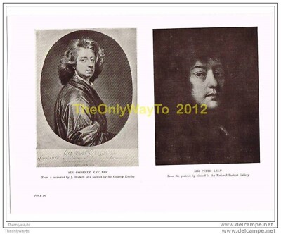 SIR GODFREY KNELLER, VON J BECKETT & SIR PETER LELY, ALLEIN, AUS DER GESCHICHTE