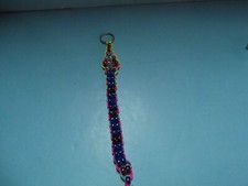 Unique Collectible Key Chain 10"in Plastic Beads Keychain "Colorful"
