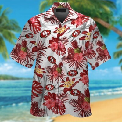 San Francisco Football Team SF 49erss Hawaiian Shirt Button Down Unisex Adults