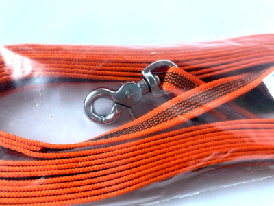 Mystique Gummierte Schleppleine Scherenkarabinerhaken neonorange 15mmx5m MYS7114