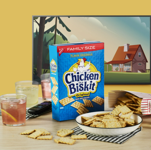 Chicken in a Biskit Original Baked Snack Crackers, Family Size, 12 oz pack of 2 - Picture 7 of 12