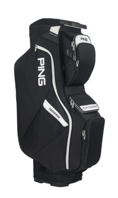 PING TRAVERSE CART GOLF BAG BLACK/WHITE BRAND NEW WITH TAGS FREE SHIPPING  14