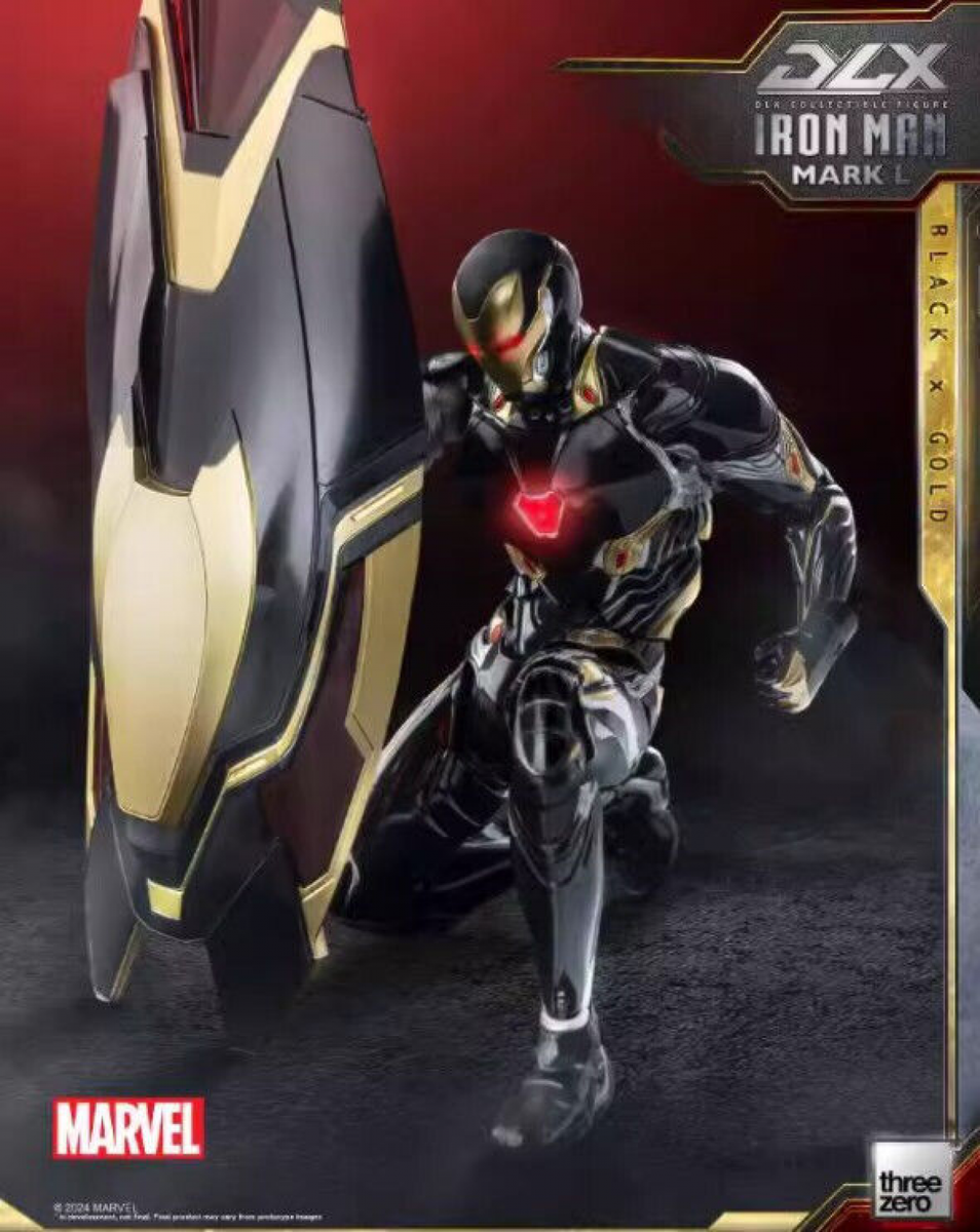 Threezero DLX アイアンマン Mark50 3Z0580 スリーゼロ Threezero 3A DLX Mark 50 3Z0580 Iron Man Black Diecast LED