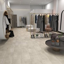 Click LVT Flooring Flint Grey Rigid Tile "SAMPLE"