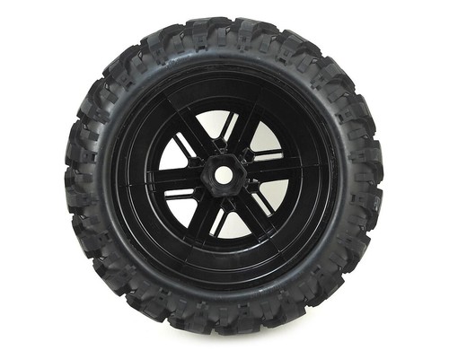 Traxxas 7772R Pre-Mounted Tires & Wheels (2) (Satin Chrome) XRT ,X-Maxx 77086-4 - Picture 2 of 3