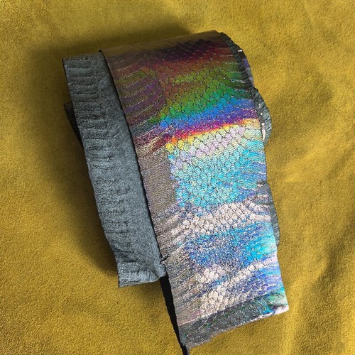 1Pc Real Leather Snake Skin Leather Hide Whole Pelts DIY Multicolor Material - Picture 14 of 15