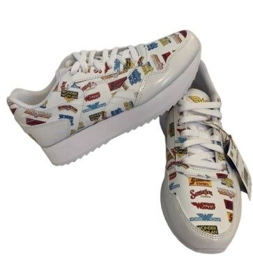 DC Comics Wonder Woman Retro Logo White Nurse Running Sneakers Size  Reebok