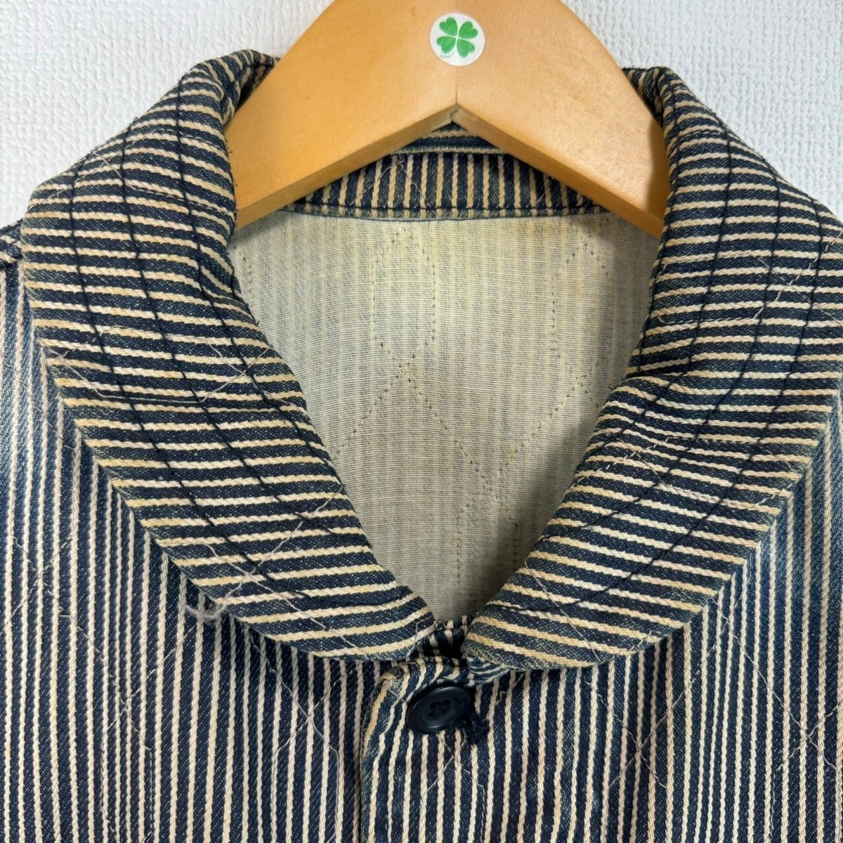 90s unknown Utility Hickory Jacket Denim Work Jacket Striped 90s unknown Utility Hickory Jacket Denim Work Jacket Striped