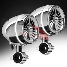 Refurb Waterproof Bluetooth Motorcycle Stereo LED Audio Speakers System Harley