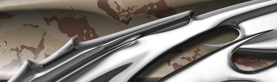 Panel basculante camuflaje gráfico Snow Buck calcomanía envoltura camión camuflaje tribal Foto 3 de 4