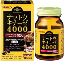 ORIHIRO Nattokinase 4000 60 tablets bacteria GABA DHA EPA DPA made in Japan