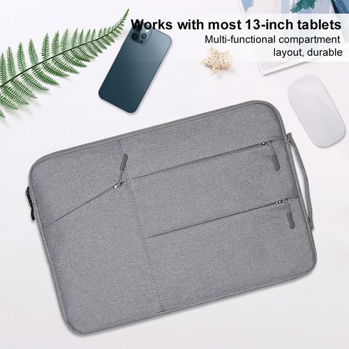 13-Zoll-Tablet-Hülle stoßfeste Tablet-Hülle Tasche Laptop-Hülle (grau) - Afbeelding 8 van 10