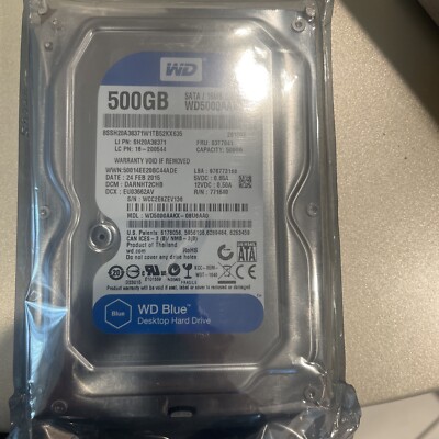 Western Digital BLUE WD5000AAKX 500GB 7200RPM 6Gb/s 3.5'' SATA Hard Drive