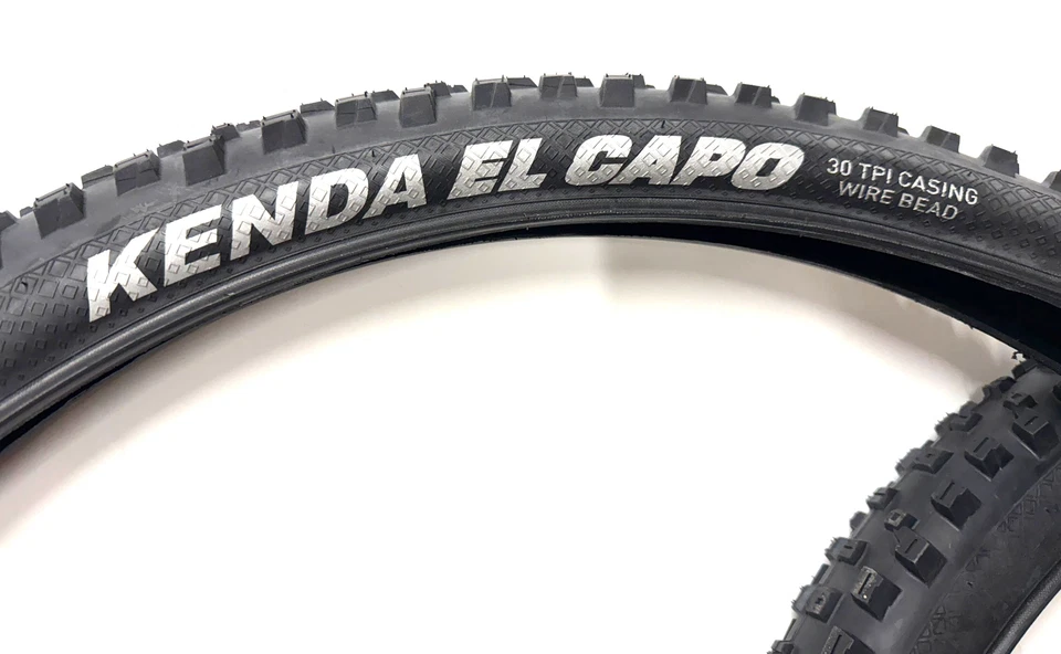 Lot of 2 Kenda El Capo 27.5 x 2.4" MTB Bike Tire Clincher Wire Bead Black - Image 2 of 4