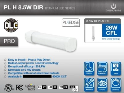 Green Creative 28369 - 8.5PLH/840/DIR - 6 Pack