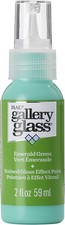 3 Pack - FolkArt Gallery Glass Paint 2oz-Emerald Green - FAGG2OZ-19709