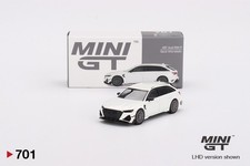 Mini GT Scale 1/64 # 701 # Audi ABT RS6-R Glacier White Metallic RHD