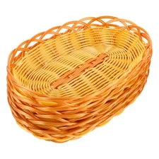 5 Pcs Bread Container Basket Food Service Tray Holder Display Baskets