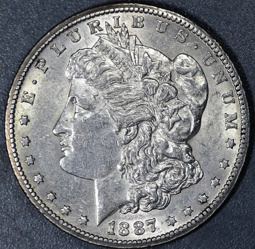 1887-S $1 MORGAN SILVER DOLLAR KM# 110 Grade:  AU++ A6130