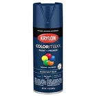12 oz Krylon K05529007 Navy Blue COLORmaxx Paint & Primer Spray Paint, Gloss