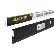 2 Pack - 48'' Commercial Door Bottom Sweep (Matte Black Anodized) JS-N315, He...