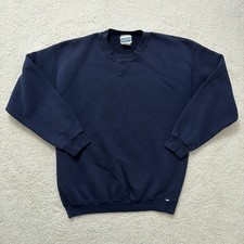 VTG Discus Athletic Men's Large Navy Blue Crewneck Blank Sweatshirt Made in USA