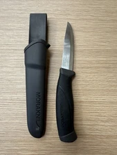 Morakniv Companion Antracite Swedish   Stainless Steel Knife Black and Sheath