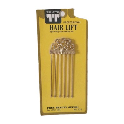 Vtg TIP TOP Hair Lift  Made in Japan Gold Tone