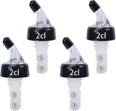 4st Flaschenausgießer 2cl Dosierer Spirituosen Wein Schnaps Olivenöl Portioniere