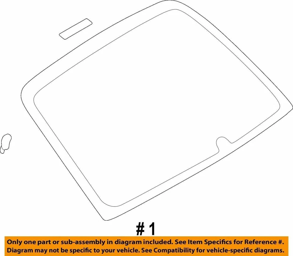 (LOCAL PICKUP ONLY) Back Glass Sedan Excluding STI Fits 06 IMPREZA 4421509 Foto 3 de 3