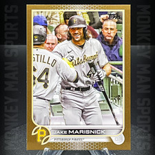 2022 Topps Update - Jake Marisnick #/2022 - #US144 GOLD BORDER PIRATES MINT